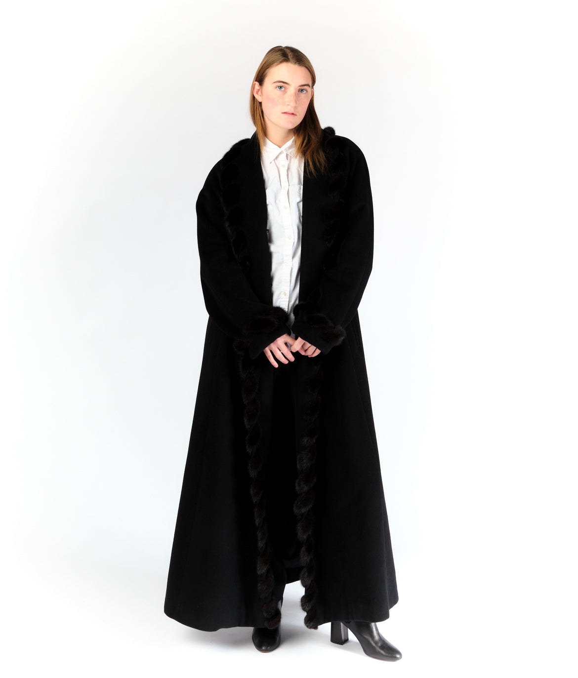 Alan Cherry Black Fur Trimmed Coat – Penny Arcade Vintage