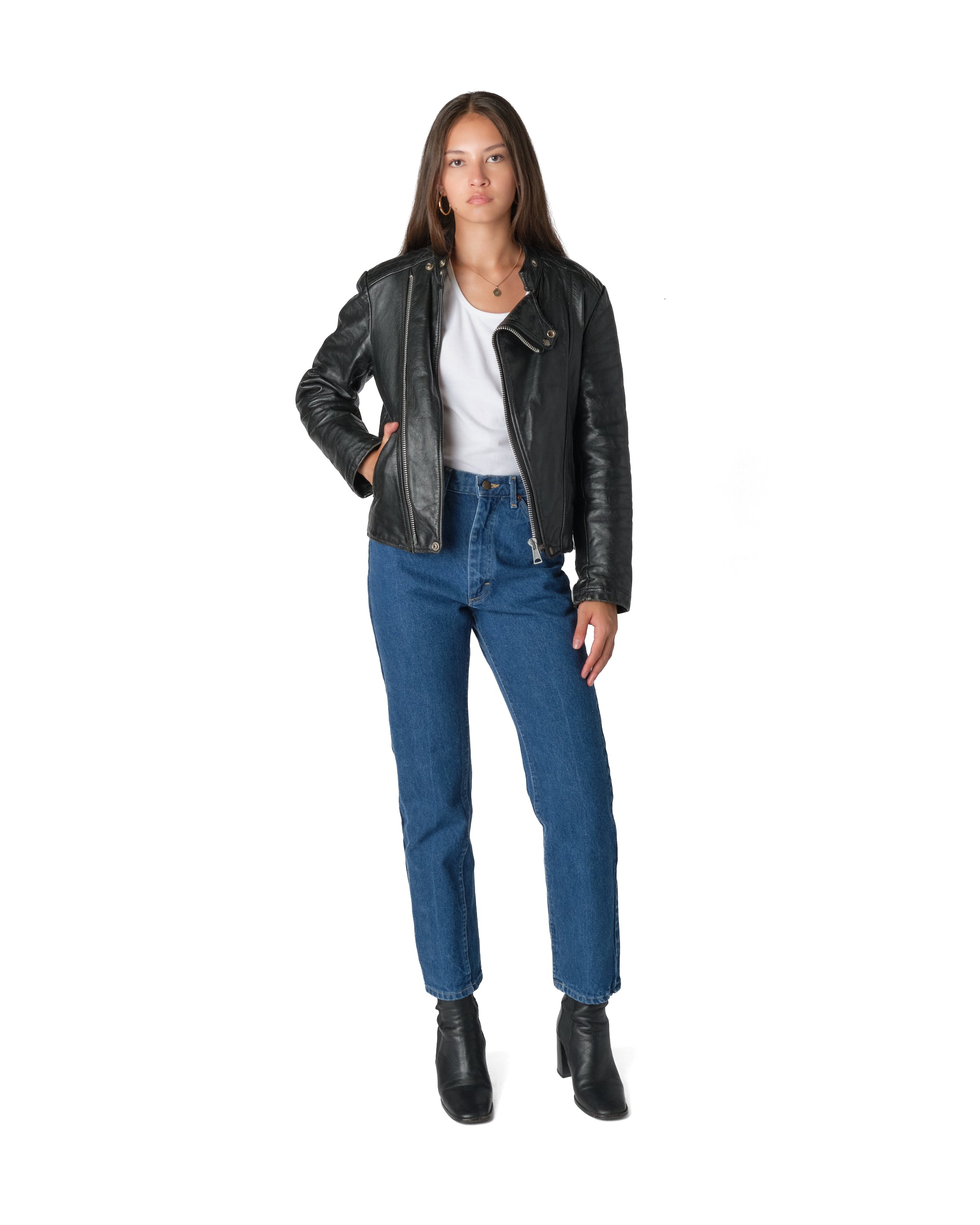 Black Leather Moto jacket – Penny Arcade Vintage