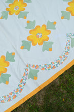 Load image into Gallery viewer, Yellow Floral Summer Quilt
