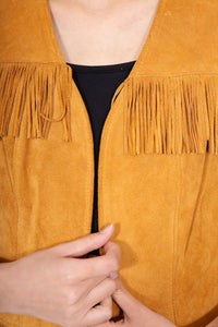 Leather Fringe Vest