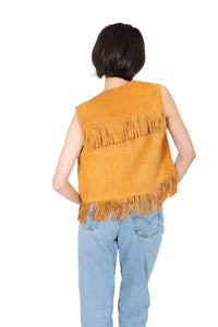 Leather Fringe Vest