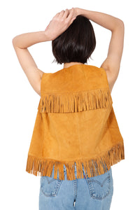 Leather Fringe Vest