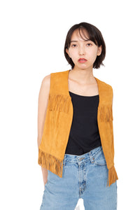 Leather Fringe Vest