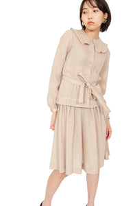 Nipon Taupe Skirt Set