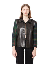 Load image into Gallery viewer, Plaid Leather Jacket
