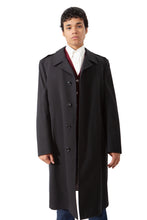 Load image into Gallery viewer, Black Military Car Coat
