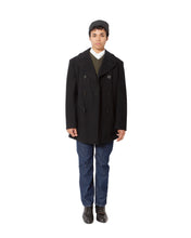 Load image into Gallery viewer, Navy Wool Pea Coat
