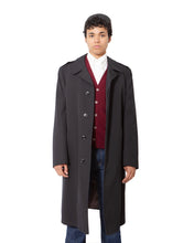 Load image into Gallery viewer, Black Military Car Coat
