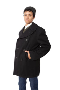 Navy Wool Pea Coat