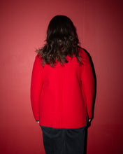 Load image into Gallery viewer, Austrian Red Boiled Wool Button-Up
