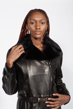 Load image into Gallery viewer, Gucci Fur Trimmed Leather Jacket
