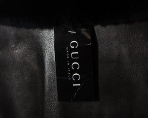 Gucci Fur Trimmed Leather Jacket