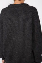 Load image into Gallery viewer, Grey Ribbed Wool Knit
