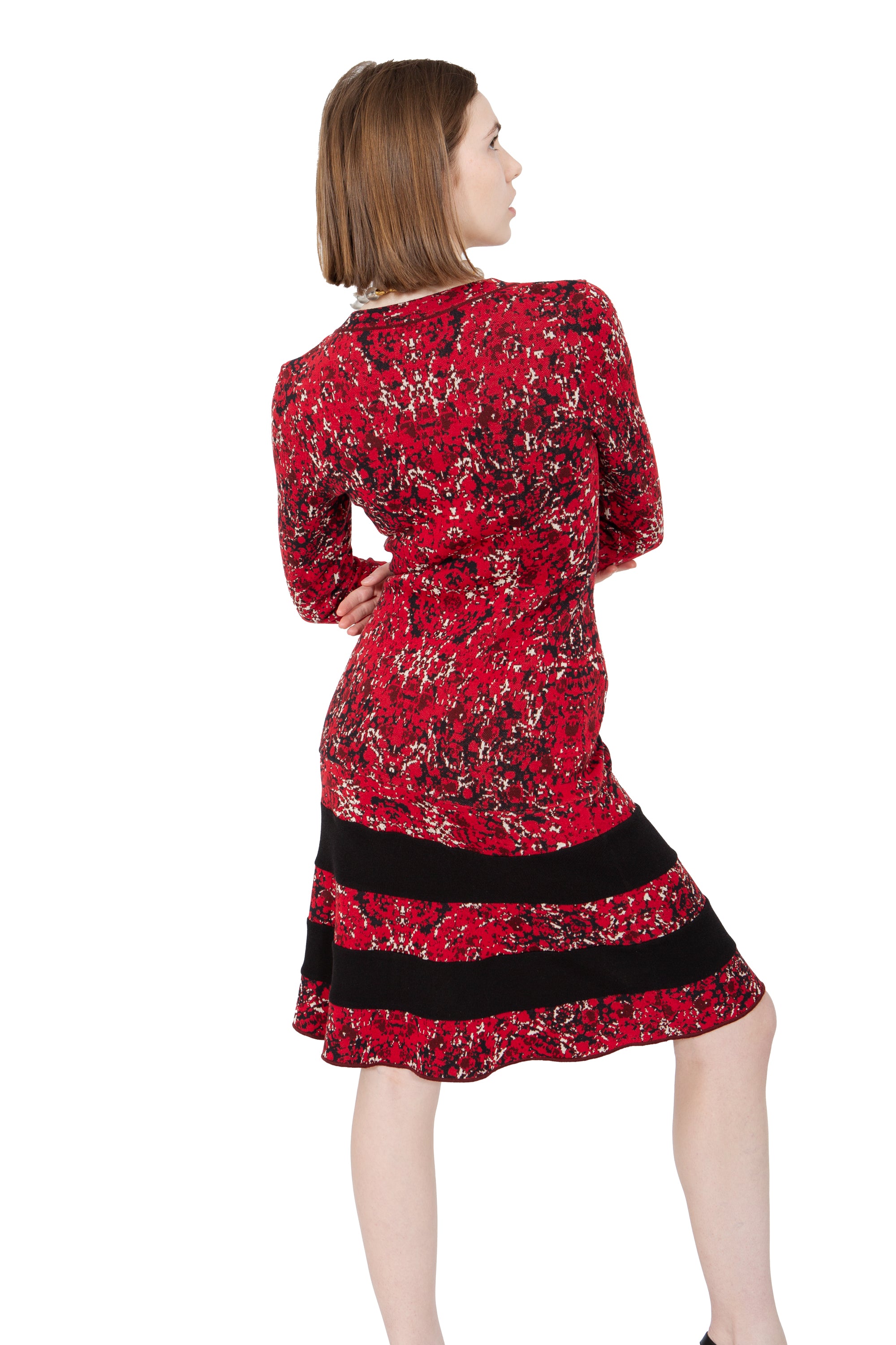 missoni red dress Missoni Chevron Lam midi Dress
