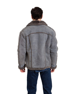 Grey Shearling Jacket