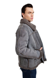 Grey Shearling Jacket
