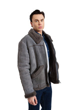 Load image into Gallery viewer, Grey Shearling Jacket
