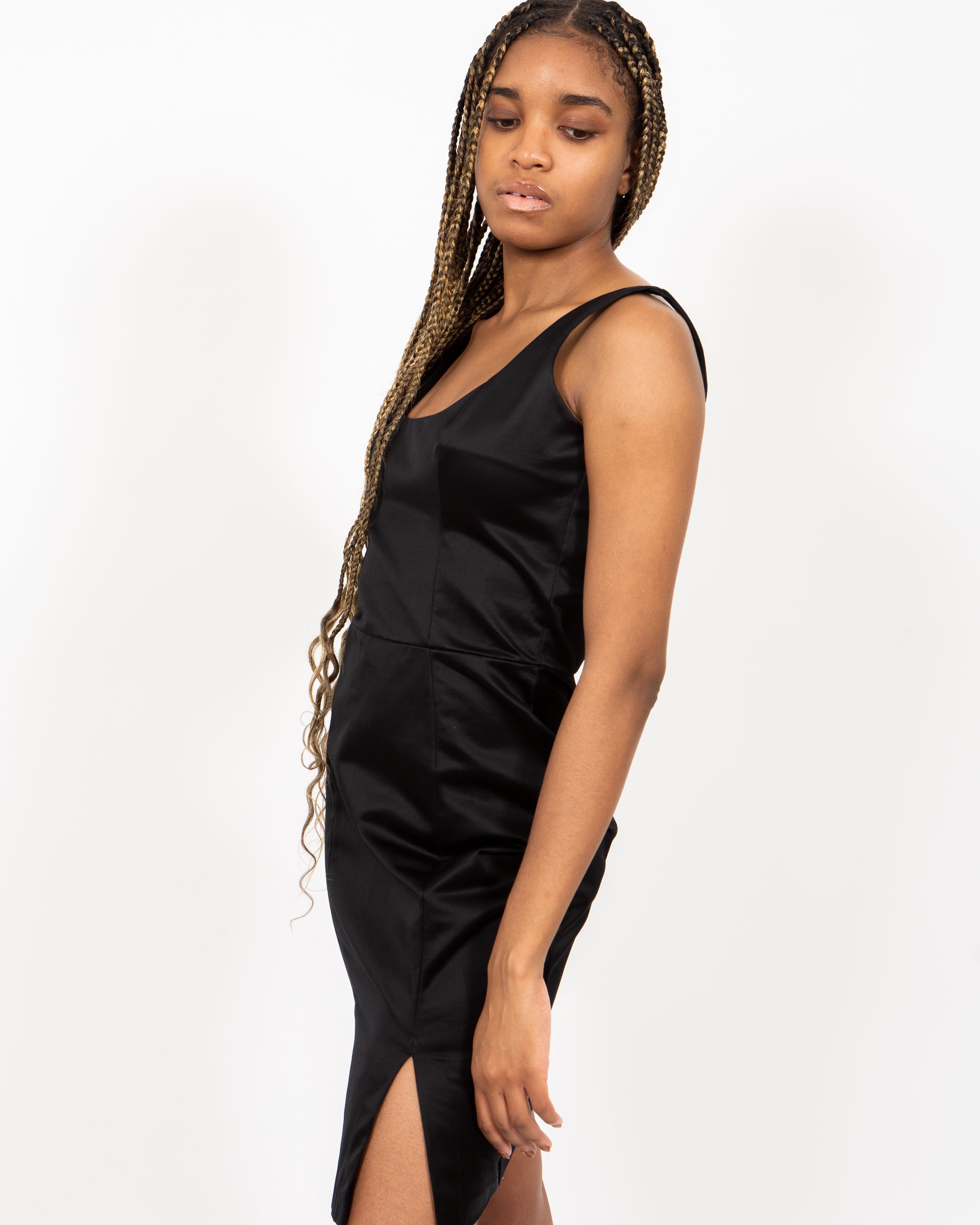 agent provocateur black dress Agent Provocateur Gisele Slip Dress in Black