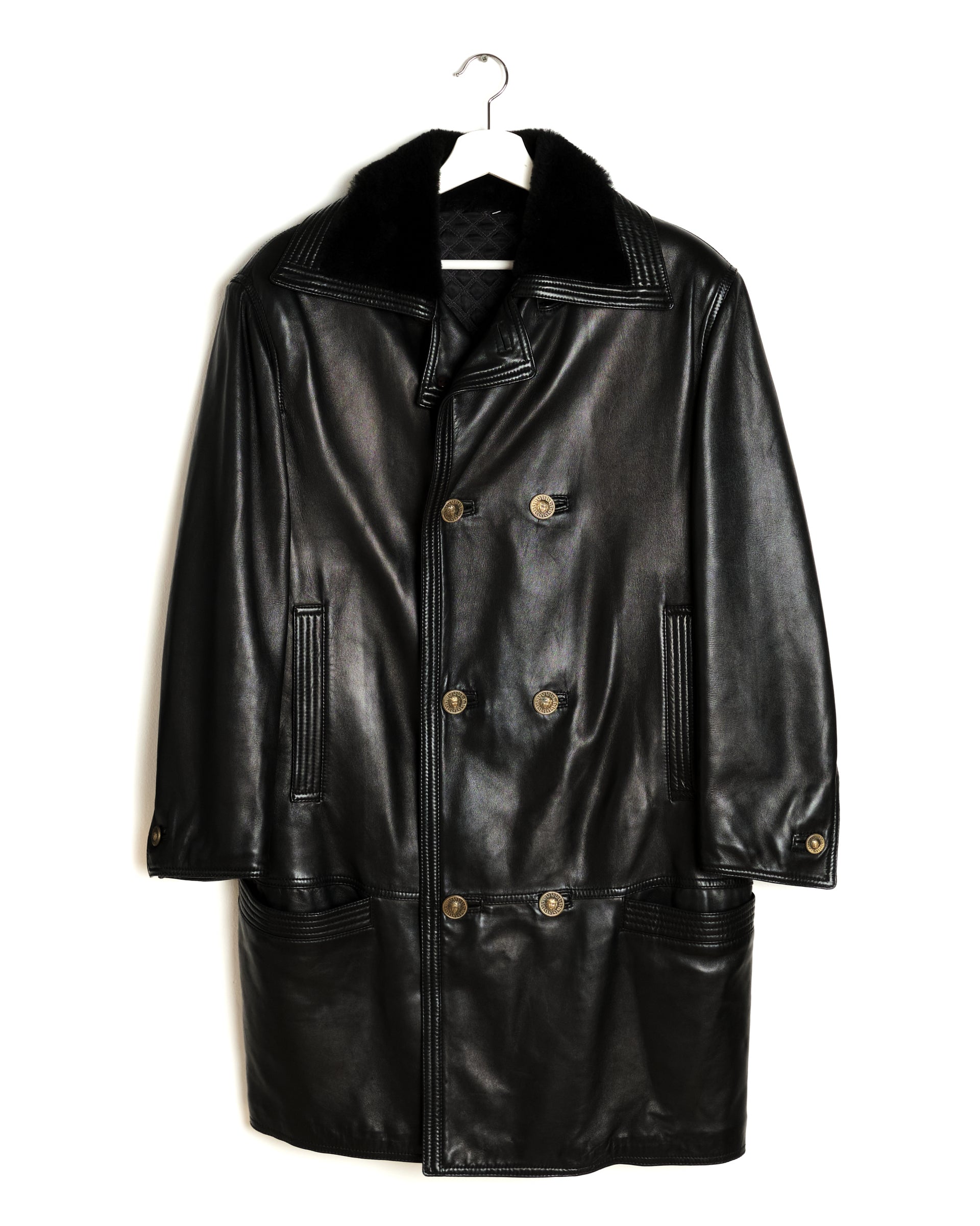 スカイ Italy製 Vintage V2 VERSACE Coat Vintage Versace Classic V2