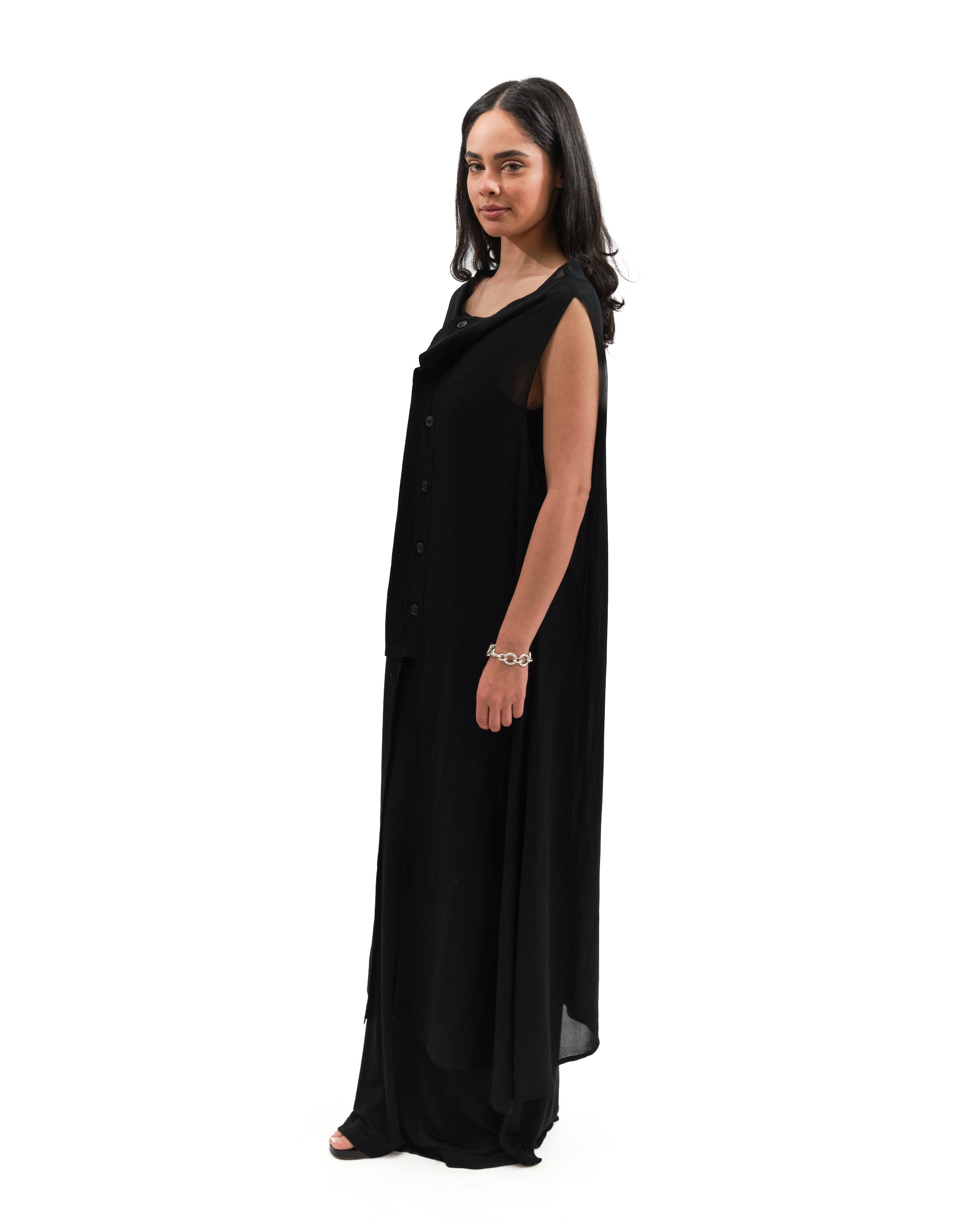 Y’s Sheer One-Piece Coat Shirt Dress y's Y's by Yohji Yamamoto Dress – Penny Arcade Vintage