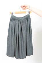 Load image into Gallery viewer, Vintage Grey Wool Circle Skirt
