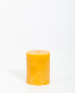 Short Wide Beeswax Pillar (2.5" x 3")