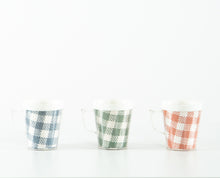 Load image into Gallery viewer, Gingham Plastic Mugs (Set of 3)
