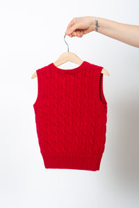 Polo Red Sweater Vest, 4Y