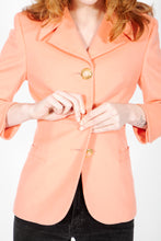Load image into Gallery viewer, Peach Versace Wool Blazer
