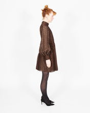Load image into Gallery viewer, Vintage Brown Velvet Dress
