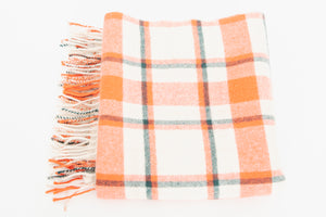J. Crew Orange Plaid scarf