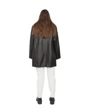 Load image into Gallery viewer, Danier Button-Up Black Leather Jacket
