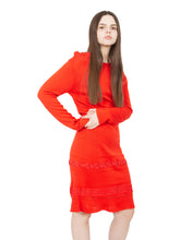 Load image into Gallery viewer, Vintage Red Knit Dress
