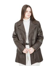 Load image into Gallery viewer, Brown Danier Pea Coat, Medium
