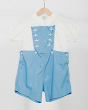 Load image into Gallery viewer, Blue and White Onesie
