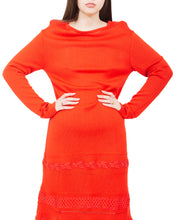 Load image into Gallery viewer, Vintage Red Knit Dress
