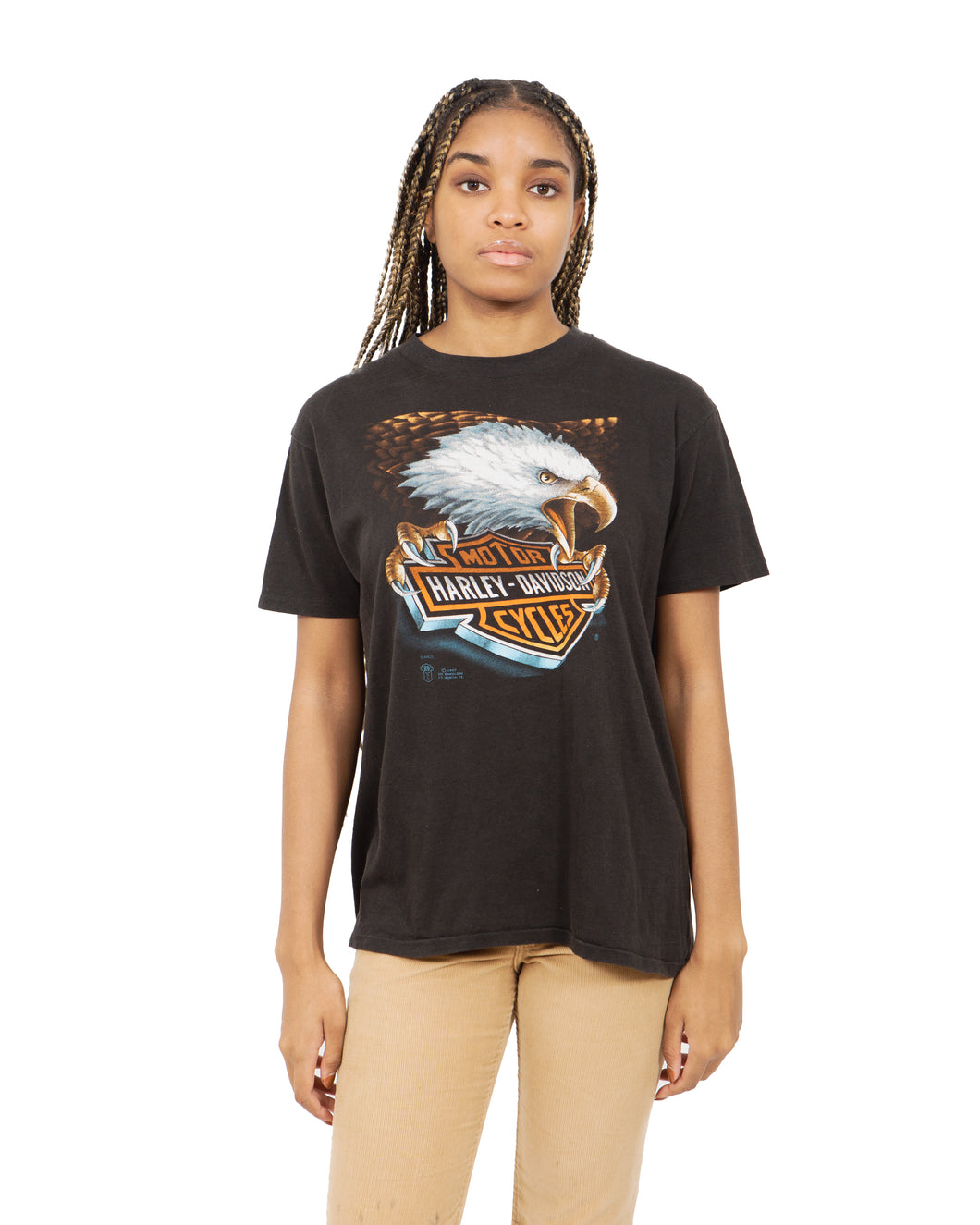 1987 3D Emblem Harley Tee