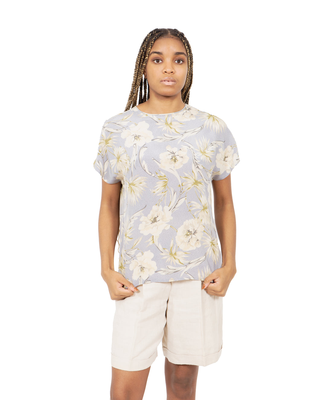 Floral Silk Tee