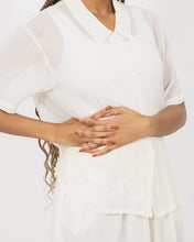 Load image into Gallery viewer, Embroidered White Top, Large
