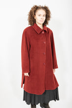 Load image into Gallery viewer, Red Angora Coat, Size 16

