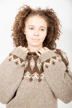 Load image into Gallery viewer, Brown Fair Isle Sweater
