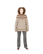 Load image into Gallery viewer, Brown Fair Isle Sweater
