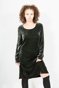 Holt Renfrew Sage Velvet Dress, Medium