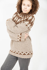 Brown Fair Isle Sweater