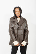 Load image into Gallery viewer, Brown Danier Pea Coat, Medium
