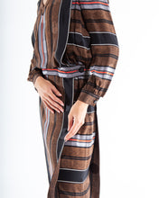 Load image into Gallery viewer, Striped 80&#39;s Silk Dress, Size 8
