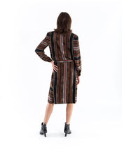 Load image into Gallery viewer, Striped 80&#39;s Silk Dress, Size 8
