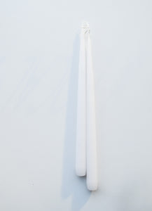 White 13" Taper Candles