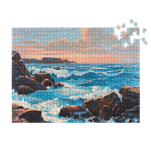 Load image into Gallery viewer, Paint By Numbers Ocean Puzzle, Four Point
