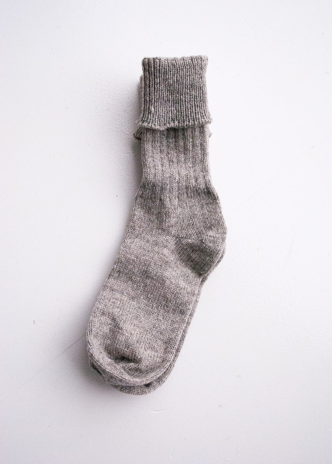 Light Grey Wool Socks